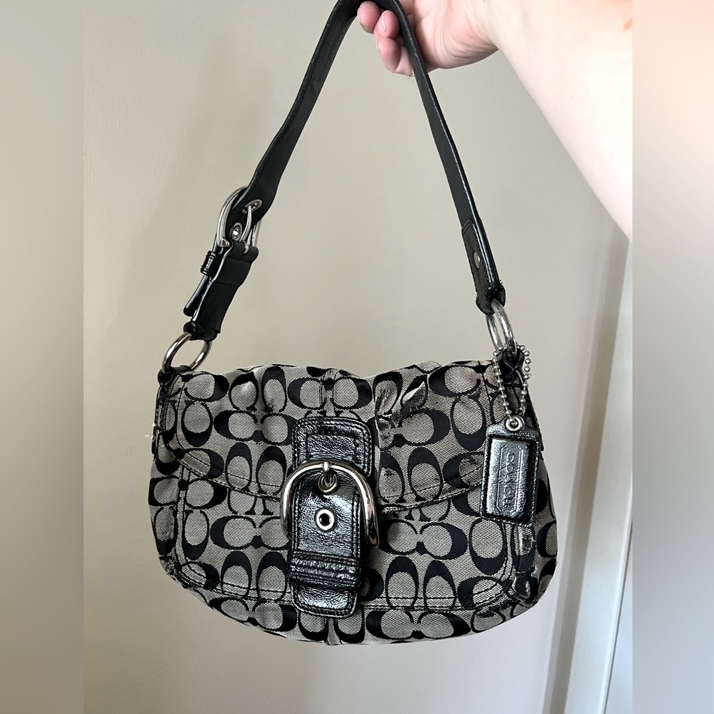 Coach signature shoulder bag